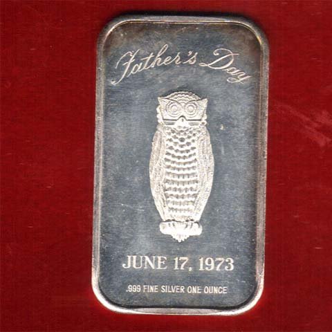 Fathers Day Silver Bar