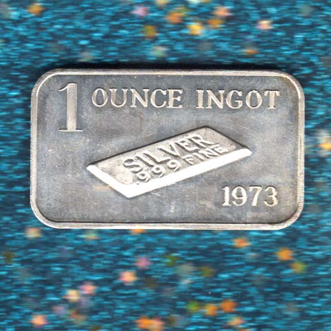 1 ounce silver ingot