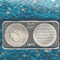 1970s 1 oz silver bar