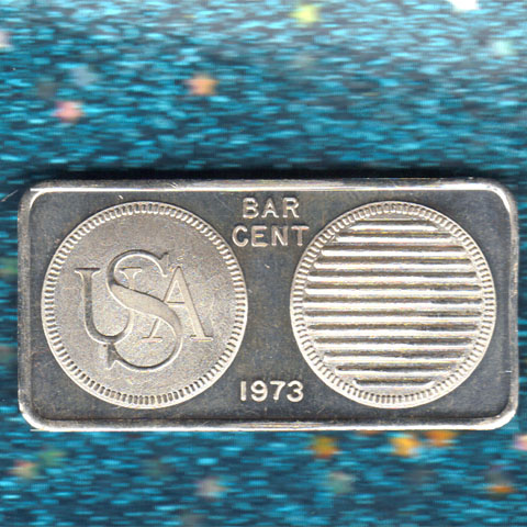 1970s 1 oz silver bar