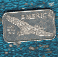 America Land of the Free silver bar