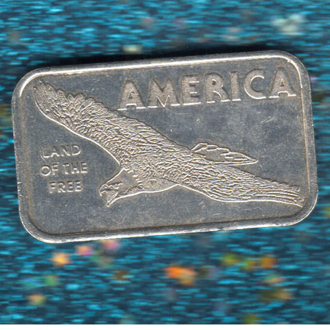 America Land of the Free silver bar