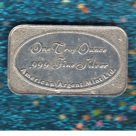 American Argent Mint 1 oz silver bar