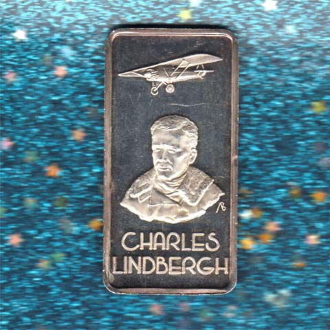 Charles Lindbergh silver bar