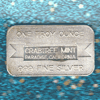 Crabtree Mint CA silver bar