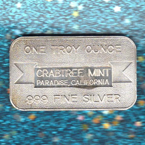 Crabtree Mint CA silver bar