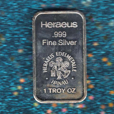 Heraeus Mint silver bars