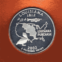 Louisiana silver coin