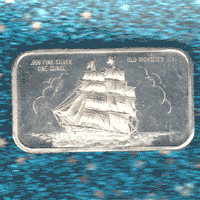 Old Ironsides silver bar