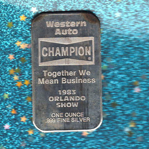 Western Auto silver bar