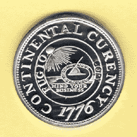 continental silver currency medallion