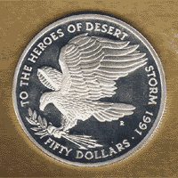 Desert Storm 50 dollar silver