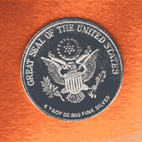 great seal of USA silver