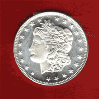 Liberty silver round