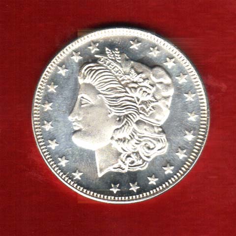 liberty silver round