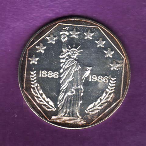 statue of liberty silver coin